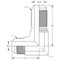 World Wide Fittings Male JIC to Male JIC Bulkhead 90 Deg. Elbow F5525X04X04 - alternate 2